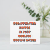 Entkoffeinfarbiger cooler, lustig Vintager Retro-S Postkarte (Stehend Vorderseite)