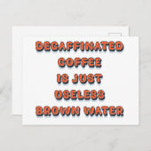 Entkoffeinfarbiger cooler, lustig Vintager Retro-S Postkarte (Vorne/Hinten)