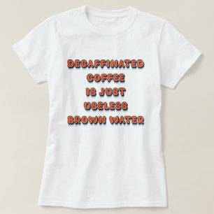 Entkoffeinfarbiger cooler, lustig Vintager Retro-S T-Shirt