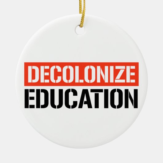 Entkolonialisierung der Bildung Keramik Ornament (Vorne)