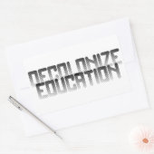 Entkolonialisierung der Bildung Rechteckiger Aufkleber (Umschlag)