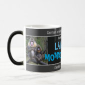 Entkommen, Affe tot - albern übersetzt Deutsch! Verwandlungstasse (Links)