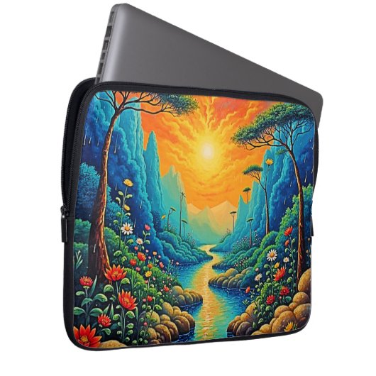 Entkommen in Naturkundedesign Laptopschutzhülle (Vorne Rechts)