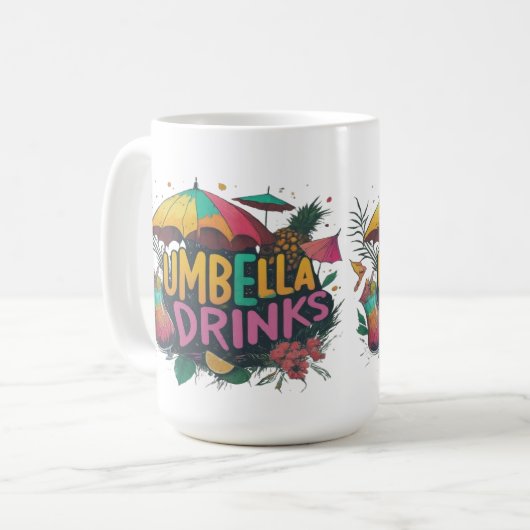 Entkommen mit einer Sippe: Schirmgetränke Kaffeetasse (Vorderseite Links)