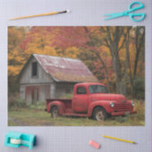 Entkoppelte Vintage Räder für den Lkw-Herbst Seidenpapier (Basteln)