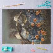 Entkoppelter landwirtschaftlicher Alligator Seidenpapier (Basteln)