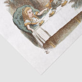 Entkoppelung der Alice im Wunderland Vintag Seidenpapier (Ausschnitt)