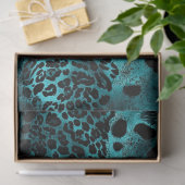 Entkopplung der Aquamarinen Tiger-Hautfarbe Seidenpapier (Geschenk)