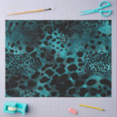 Entkopplung der Aquamarinen Tiger-Hautfarbe Seidenpapier (Basteln)