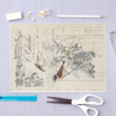 Entkopplung der französischen Vogelquittung Seidenpapier (Handwerk)