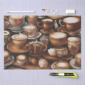 Entkopplung der letzten Kaffeekuchen / Seidenpapier (Handwerk)