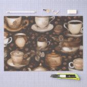 Entkopplung der letzten Kaffeekuchen / Seidenpapier (Handwerk)