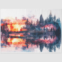 Entkopplung des Gitarrenwalds durch DoppeldeckeTis Seidenpapier