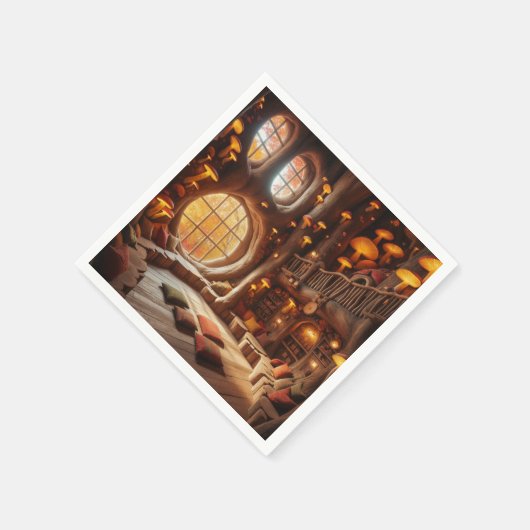 Entkopplung des Whimsical Herbst Serviette (Ecke)