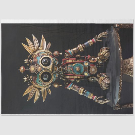 Entkopplung mehrfarbiger afrikanischer Roboter Seidenpapier (Vorderseite)