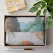 Entkopplung Vintager tropischer Vögel in Frankreic Seidenpapier (Geschenk)