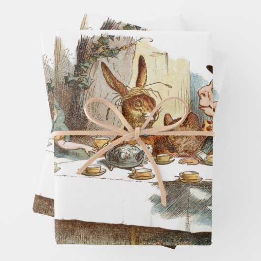 Entkopplung von Alicen im Wunderland Geschenkpapier Set (Beispiel)