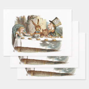 Entkopplung von Alicen im Wunderland Geschenkpapier Set