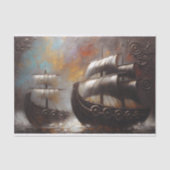 Entkopplung von Doppelhüpfschiffen Seidenpapier (Vorderseite)