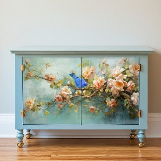 Entkopplung von Jagdvögeln und Blume Seidenpapier