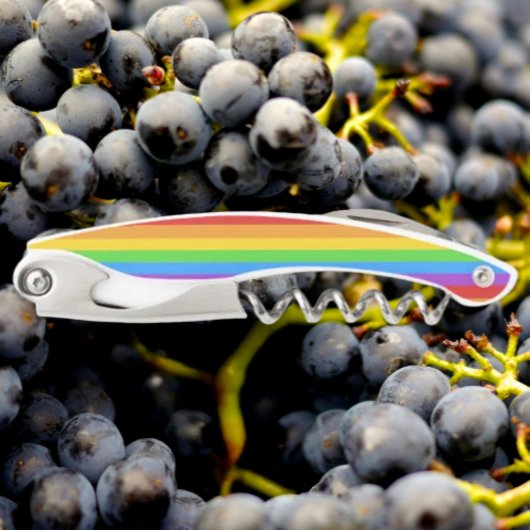 Entkorken mit Stolz: Regenbogenflagge Kellnermesser