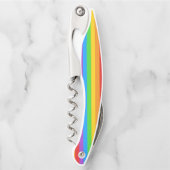 Entkorken mit Stolz: Regenbogenflagge Kellnermesser (Vorderseite)