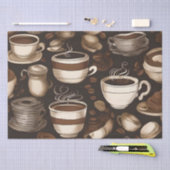 Entkundung der Kaffeekassen / Seidenpapier (Handwerk)