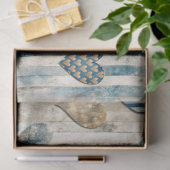 Entkundung des blauen Herzens Seidenpapier (Geschenk)