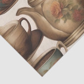 Entkundung von Kaffeekassen / Seidenpapier (Detail)