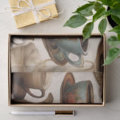 Entkundung von Kaffeekassen / Seidenpapier (Geschenk)