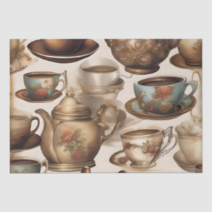 Entkundung von Kaffeekassen / Seidenpapier