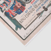 Entkundungspapier für Vintage Viktorianische Krönu Seidenpapier (Ausschnitt)