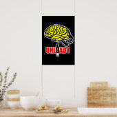 Entladen des Gehirns Poster (Küche)