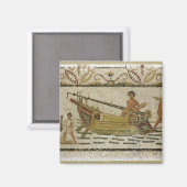 Entladen eines Schiffes Magnet (Vorderseite/Rückseite)