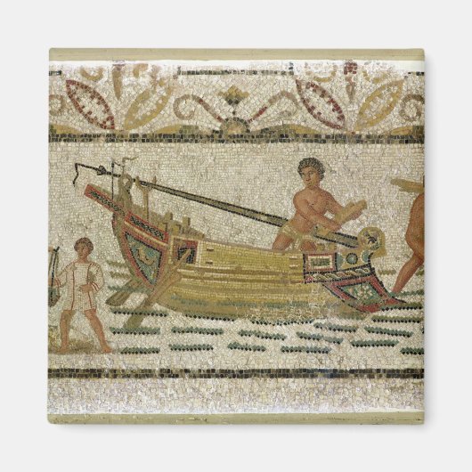 Entladen eines Schiffes Magnet (Vorne)