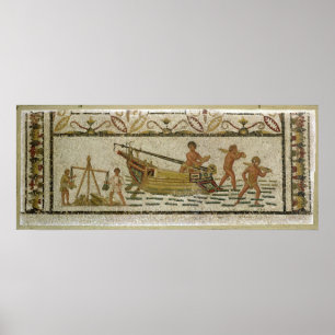 Entladen eines Schiffes Poster