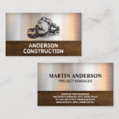 Entladewagen und Bagger Visitenkarte (Vorne/Hinten)