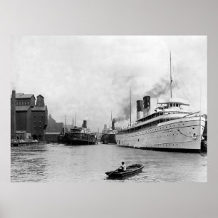 Entlang dem Fluss Büffel, N.Y.: 1905 Poster