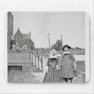 Entlang dem Kanal in altem Manhattan Mousepad
