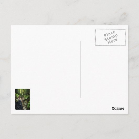 Entlang der Forstweg-Postkarte Postkarte (Rückseite)