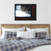 Entlang der Linie Leinwanddruck (Insitu (Schlafzimmer))