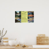 Entlang der Oregon Coast Highway mit einem Gedicht Poster (Küche)