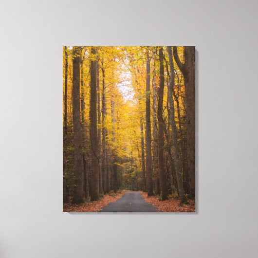 Entlang der Straße Leinwanddruck (Vorderseite)