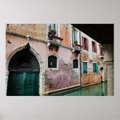 Entlang der Venedig-Kanäle Poster (Vorne)