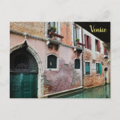 Entlang der Venedig-Kanäle Postkarte (Vorderseite)