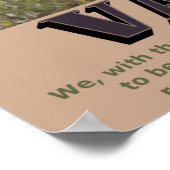 Entlang des Felspfades (Wert) Poster (Ecke)