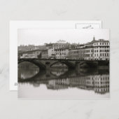 Entlang des Flusses Arno in Florenz, Italien Postkarte (Vorne/Hinten)