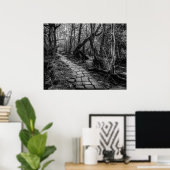 entlang des Flusses eingepflastert Poster (Heimbüro)