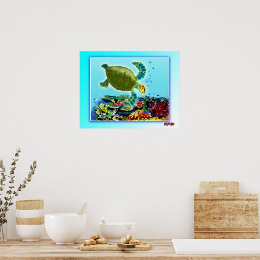 Entlang des Great Barrier Reef Poster (Küche)