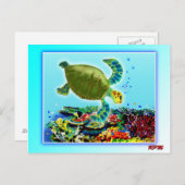Entlang des Great Barrier Reef Postkarte (Vorne/Hinten)